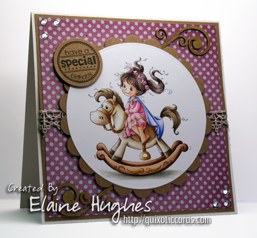 Sylvia Zet for SCACD Stamps - Princess - available at www.quixoticpaperie.co.uk