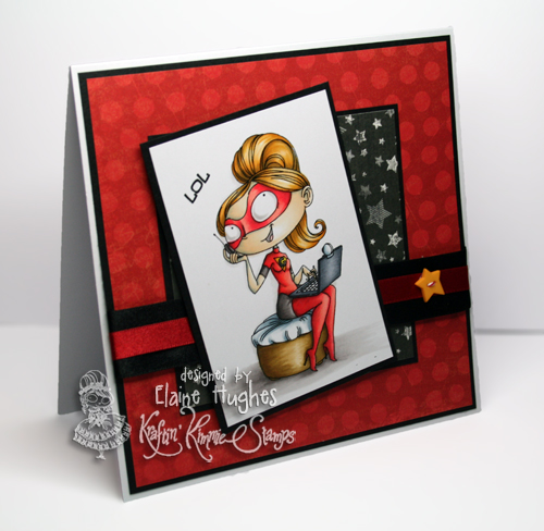 Kraftin' Kimmie Stamps - Gadget Girl - available at www.quixoticpaperie.co.uk