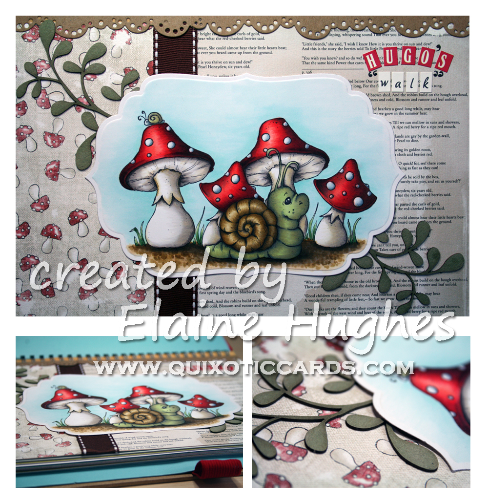 Elaine's Magnolia World Scene Journal - www.quixoticcards.com