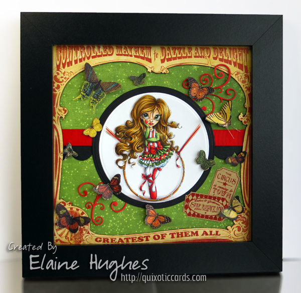 Saturated Canary - Circus Trixie - www.quixoticcards.com