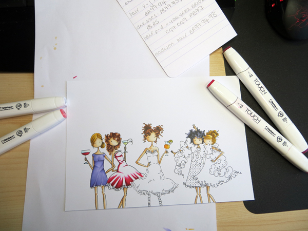 Stamping Bella - Uptown Girls - www.quixoticcards.com