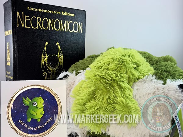 Stampotique Baby Cthulhu Card & Copic Marker Colour Palette - www.markergeek.com