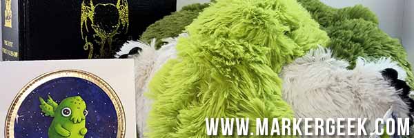 Stampotique Baby Cthulhu Card & Copic Marker Colour Palette - www.markergeek.com