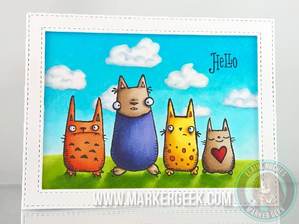 Stampotique - Kira Nichols Line-Up Card & Copic Colour Palette - www.markergeek.com