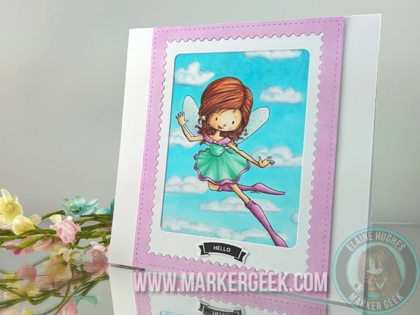 Tiddly Inks - Willow the Greeting Fairy Card & Copic Marker Palette - www.markergeek.com
