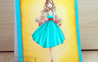 Copic Pleats & Folds Step by Step and Video - Stamping Bella Flowersbehindmybackabella