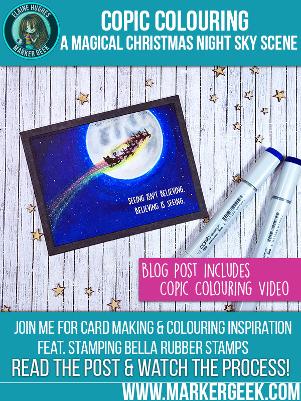 Colouring a Magical Night Sky Scene using Copic Markers - Marker Geek