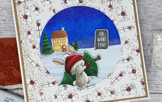 Christmas in July - Purple Onion Designs Bunny Card
