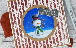 Christmas in July - Purple Onion Designs Snowman Card