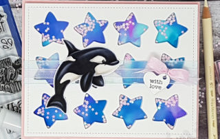 Whimsy Stamps Whale of a Time Orca Card