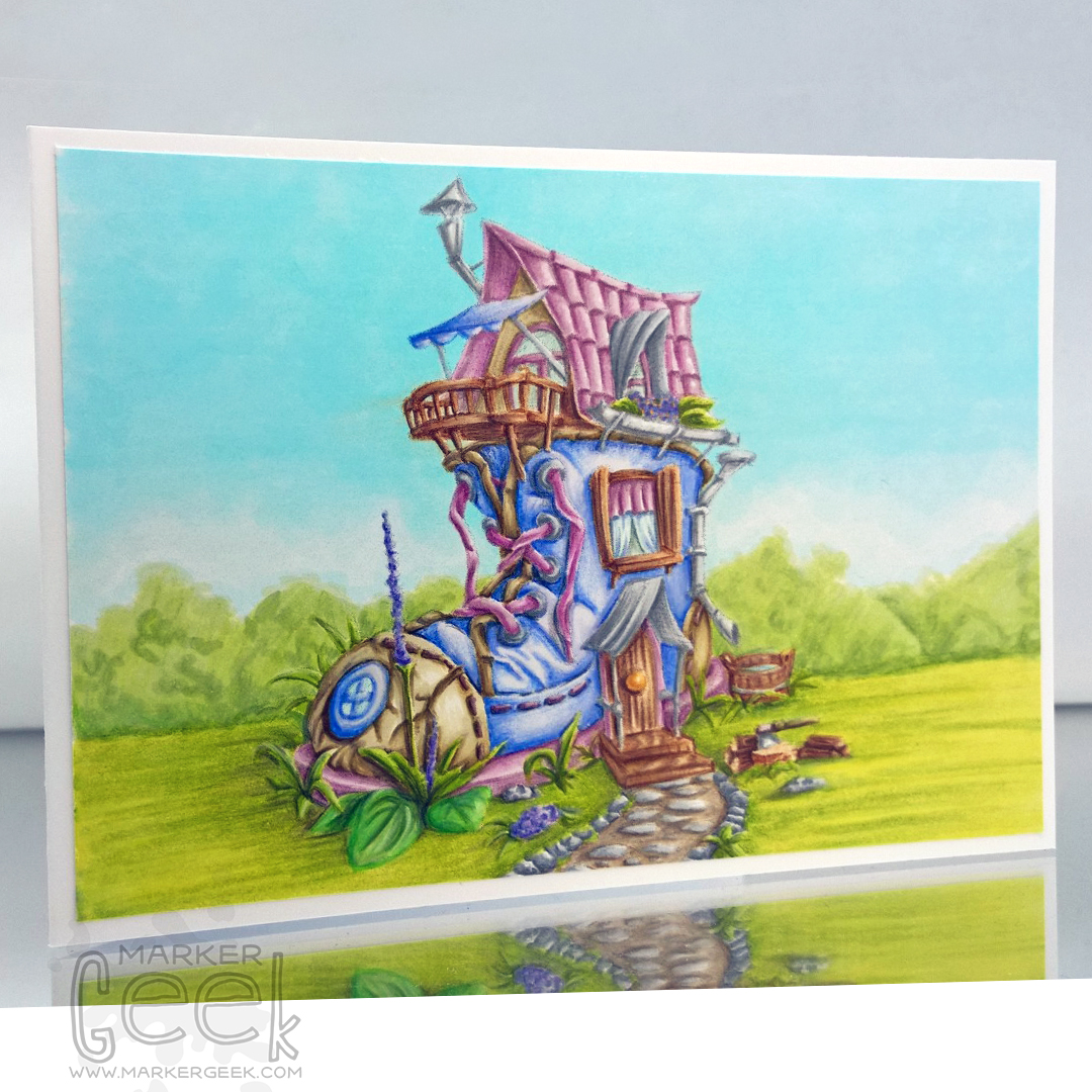 No Line Colouring - www.markergeek.com