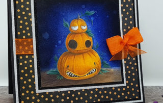 No Line Colouring Pumpkins with Prismacolor Pencils
