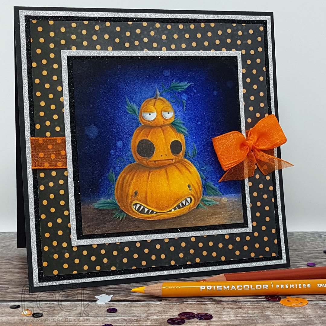 No Line Colouring Pumpkins with Prismacolor Pencils