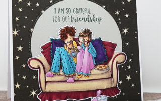 Stamping Bella Uptown Girls Beatrice & Barbara are Besties Card and Video