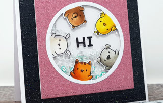 Circle of Friends Shaker Card featuring Mama Elephant