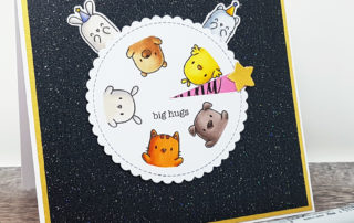 Circle of Friends Turner Surprise Card featuring Mama Elephant Stamps & Dies