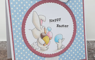 Stamping Bella Bundle Girl Bunny Card & Copic Colouring Video