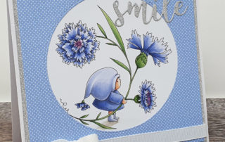 Stamping Bella Bundle Girl with a Cornflower Card & Video