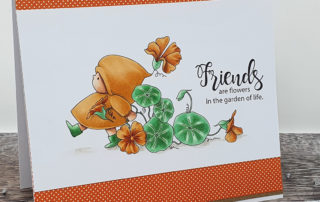 Stamping Bella Bundle Girl Flower March Card & Video