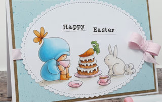 Stamping Bella Bundle Girl Tea Party Card & Copic Colouring Video