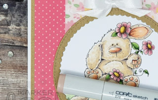Cute Copic Bunnies Video & Card featuring Stamping Bella Bunny Pile Stuffies Rubber Stamp Set