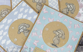 Coloured Pencil Lamb Video featuring Purple Onion Designs Wooley Lamb