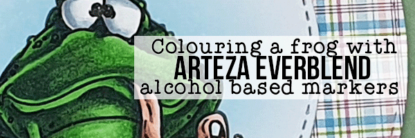Colouring a Frog using Arteza EverBlend Markers