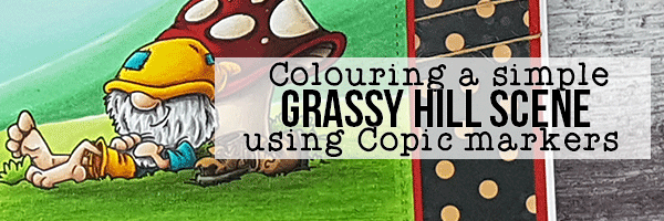 Colouring a Simple Grassy Hill Scene using Copic Markers