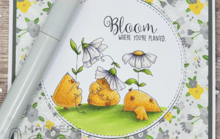 Stamping Bella Gardening Chicks Copic Colouring Video