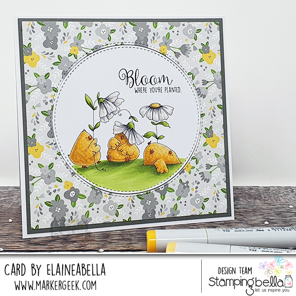 Stamping Bella Gardening Chicks Copic Colouring Video