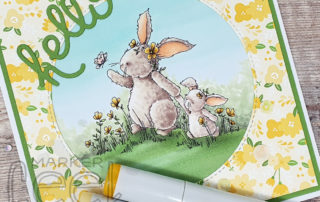 Copic Marker Bunnies Video - Stamping Bella Bedelia & Betsy Rubber Stamp