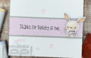 Cute Bunny Copic Video and Card featuring a Stacey Yacula rubber stamp from Purple Onion Designs