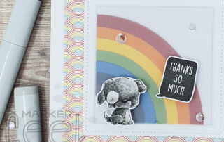 Purple Onion Designs Stacey Yacula Studios Puddles the Dog Copic Colouring Video & Card