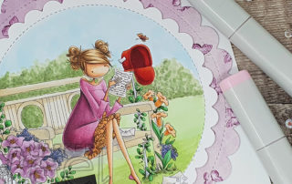 Stamping Bella Uptown Girl Maybelline Copic Colouring Video & Card