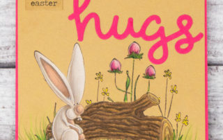 Card inspiration & colouring video featuring Stampotique Originals Sanchez rubber stamp. Coloured using Faber-Castell Polychromos pencils on kraft.