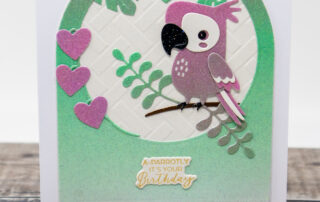 Handmade card inspiration featuring die cuts from Spellbinders Paper Arts May 2024 Small Die of the Month Club kit.