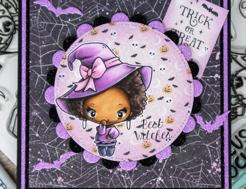 TGF Hocus Pocus Witch Card & YouTube Members Colouring Video