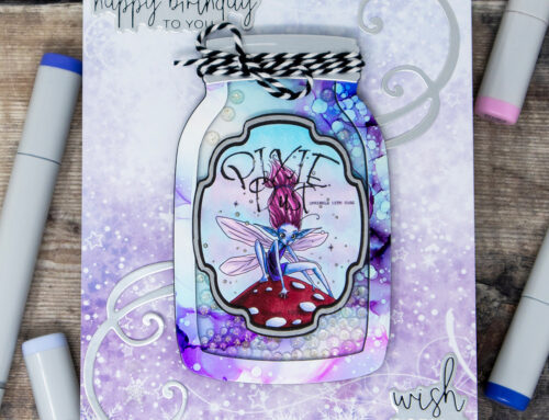 Pixie Dust Potion Jar Shaker Card