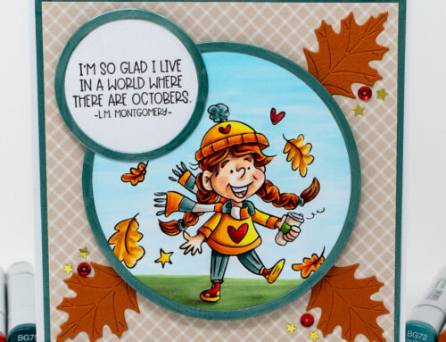 Fall is Fun Girl Card & Copic Video