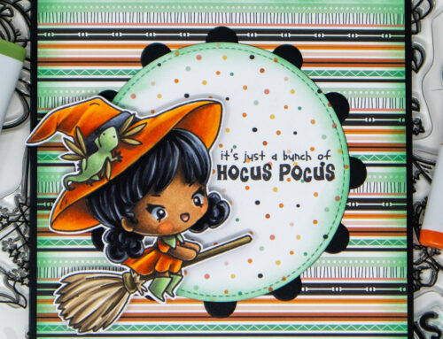 TGF Hocus Pocus Witch on Broom Card & Video