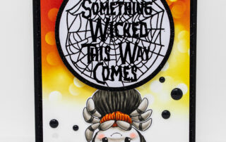 Copic marker coloured Halloween card inspiration featuring Sweet November Stamps Hang in There and Corny but Sweet stamp sets!