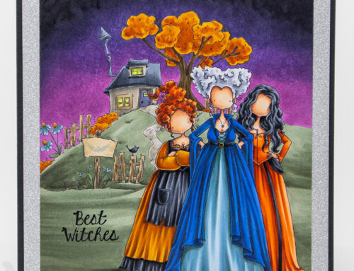 Witch’s Cottage Scene Card & Copic Video