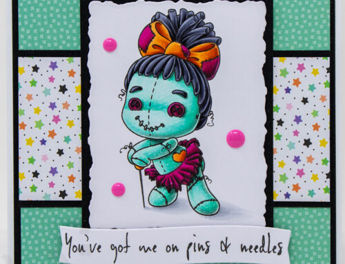 Pins and Needles Card & Copic Video