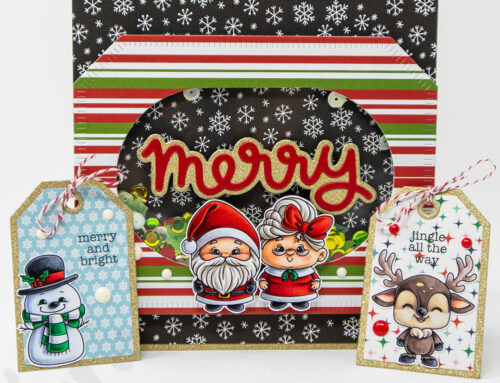 Christmas Minis Shaker Card & Tags