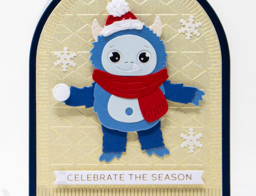 Rocky the Dancing Yeti Arch Card