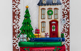 Copic marker coloured Christmas card inspiration & colouring video featuring Stamping Bella Christmas Stories are the Best rubber stamp.