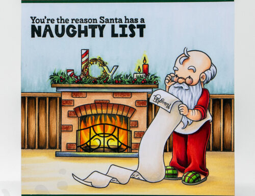 Santa’s Naughty List Scene Card & A Sneak Peek!