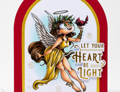 Moonlight Whispers Angelica & The Cardinal Card & Copic Video