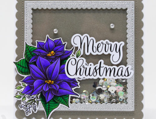 Purple Poinsettias Card & Copic Video