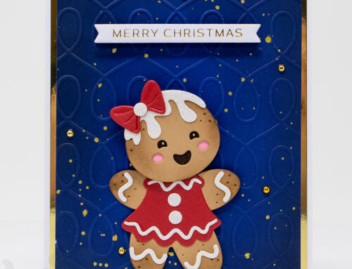 Spellbinders Dancin’ Gingerbread Christmas Card